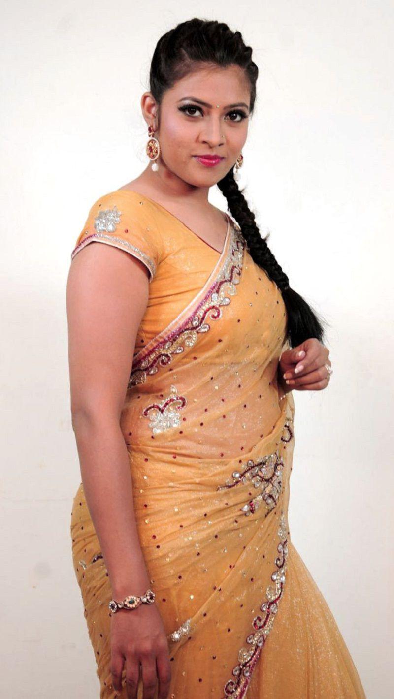 Actress Maulika in Sexy Saree Stills