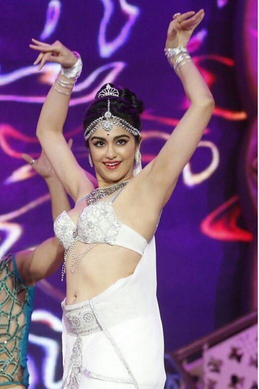 Adah Hot dancing as glamorous Apsara