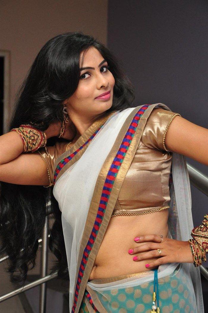 Bhanu in Half Saree Hot Photos