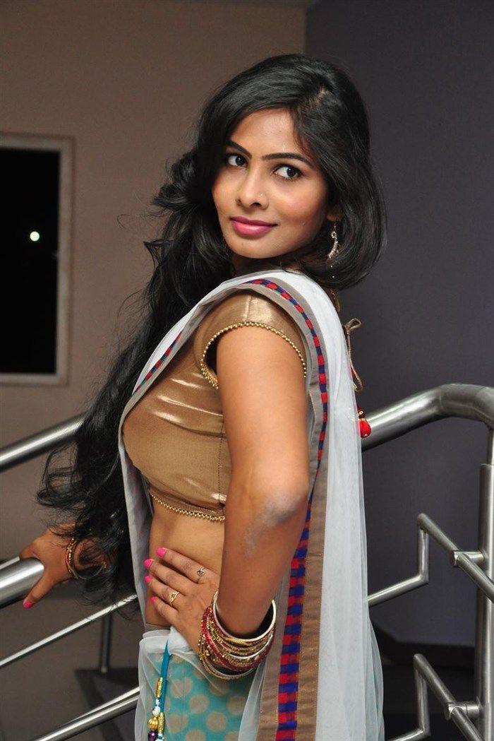 Bhanu in Half Saree Hot Photos