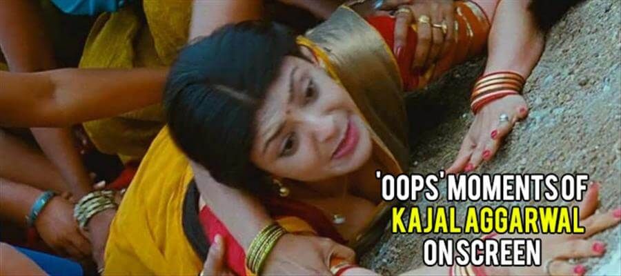HOT Kajal Aggarwal Unexpected Oops Moments Pics