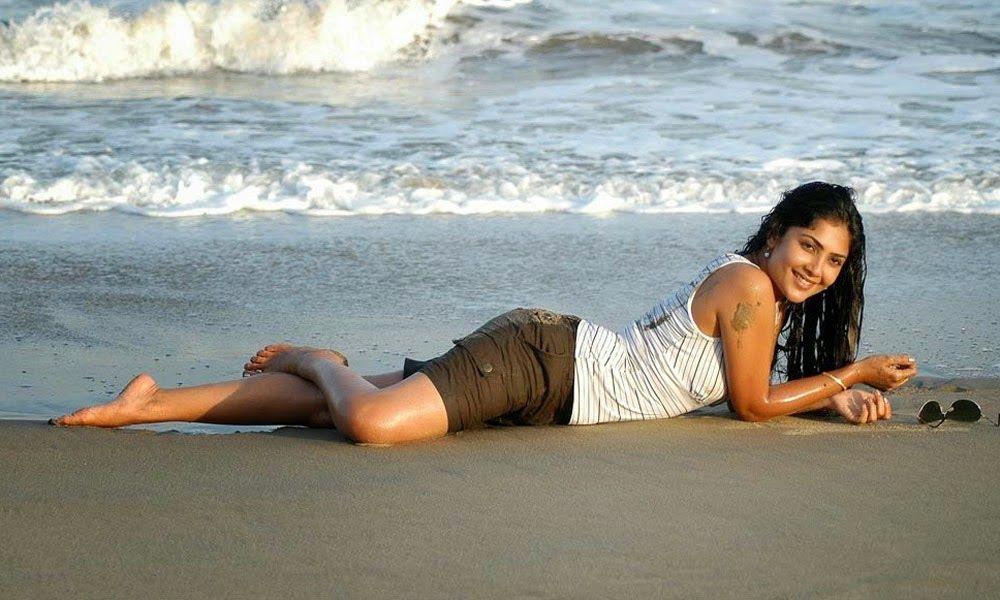 Kamalini Mukherjee Hot Beach Stills