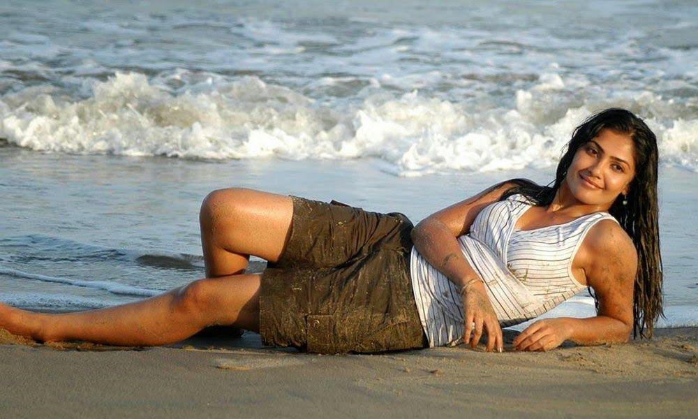 Kamalini Mukherjee Hot Beach Stills