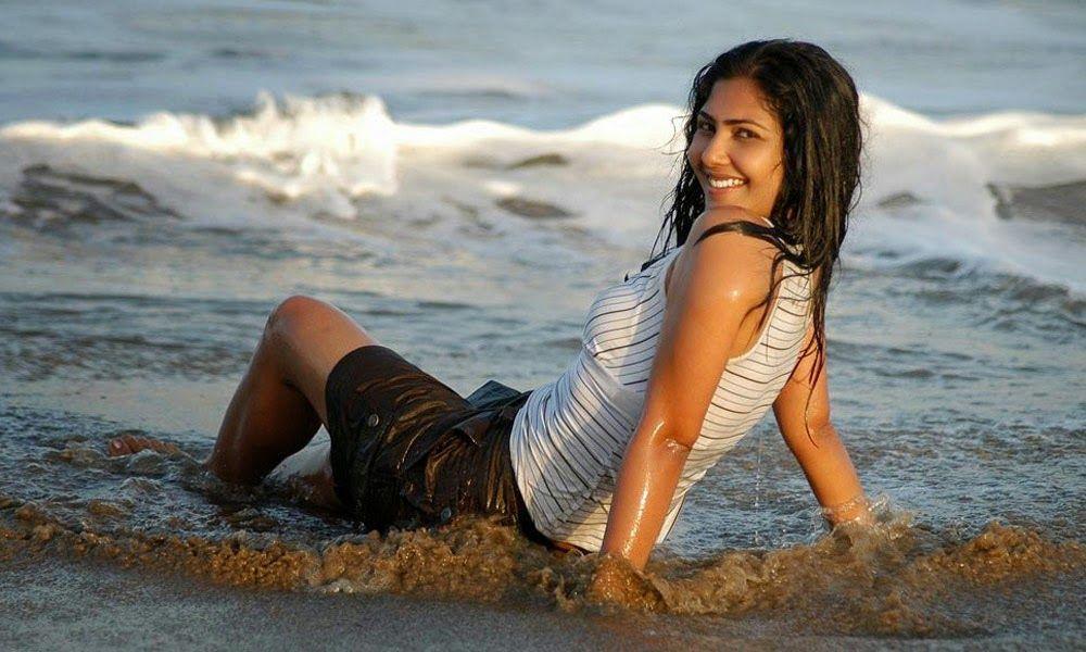 Kamalini Mukherjee Hot Beach Stills