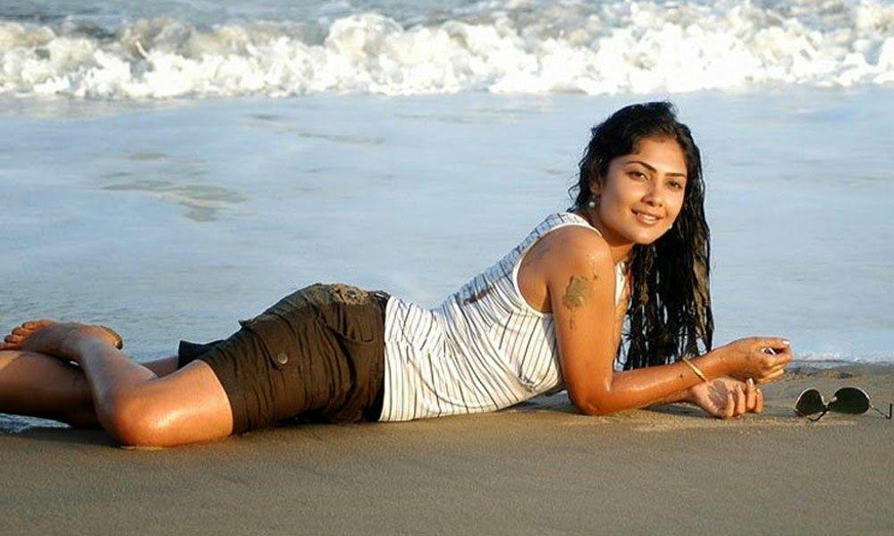 Kamalini Mukherjee Hot Beach Stills