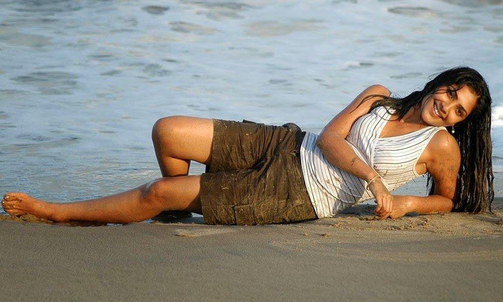 Kamalini Mukherjee Hot Beach Stills