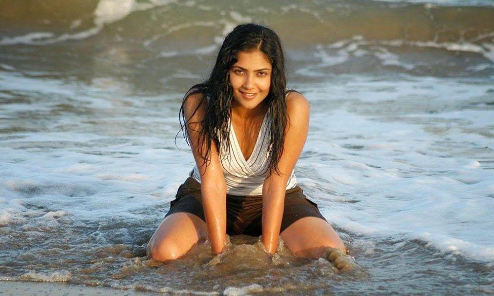 Kamalini Mukherjee Hot Beach Stills