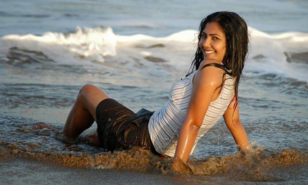 Kamalini Mukherjee Hot Beach Stills