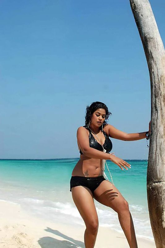 Mumaith Khan in Beach Sexy Stills