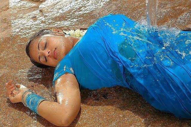 Sindhu Menon in Wet hot Saree Pics