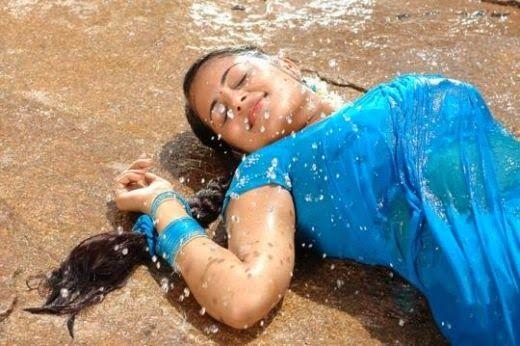 Sindhu Menon in Wet hot Saree Pics