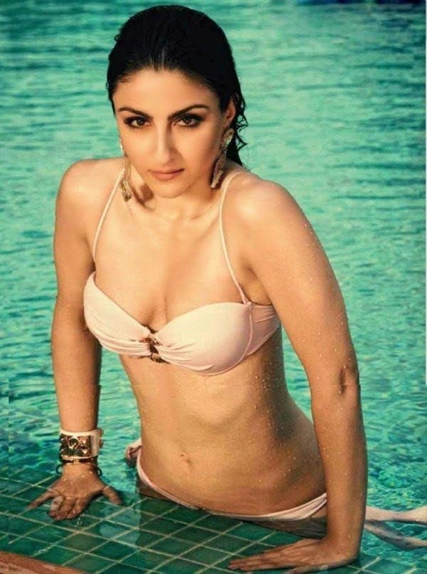Soha Ali Khan Hot Bikini Stills