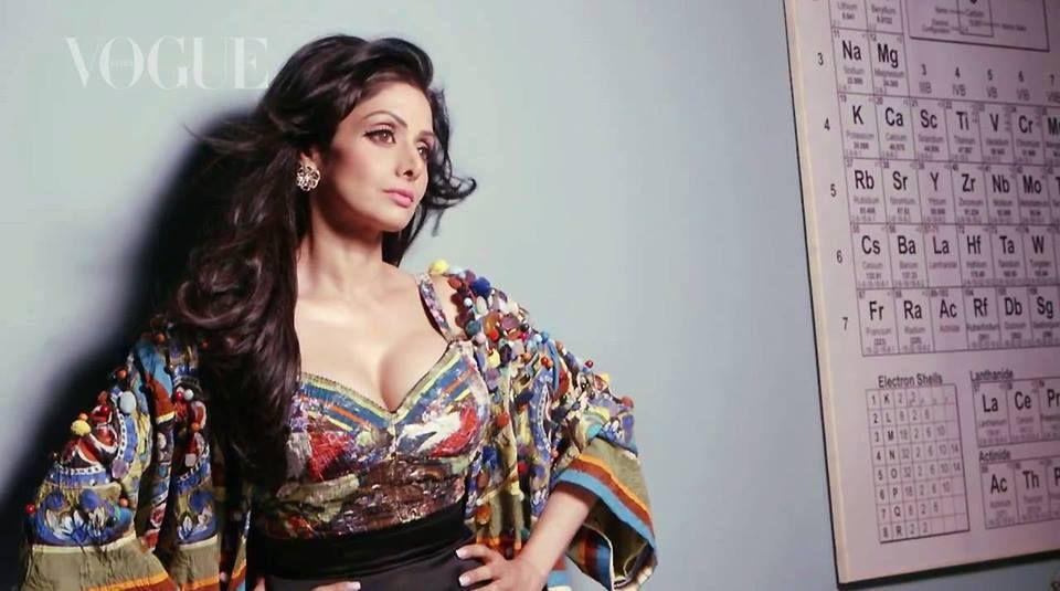 Sridevi Sexy Cleavage Pics