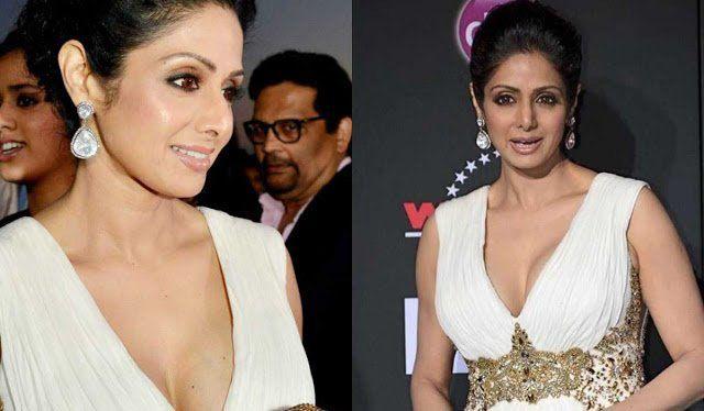 Sridevi Sexy Cleavage Pics