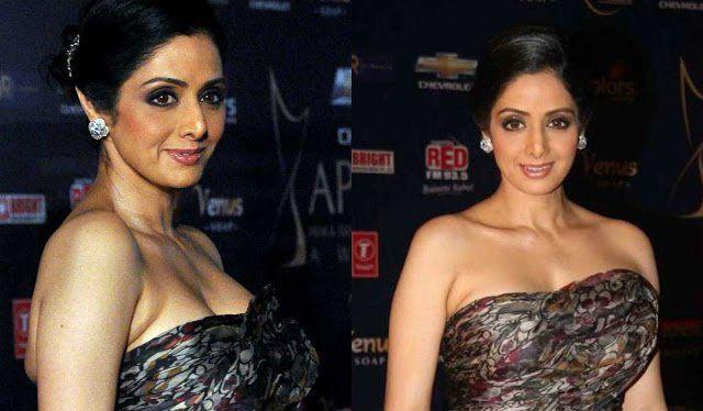 Sridevi Sexy Cleavage Pics