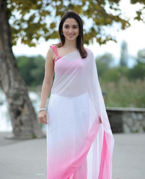 Tollywood Actress in White Saree Hot Pics