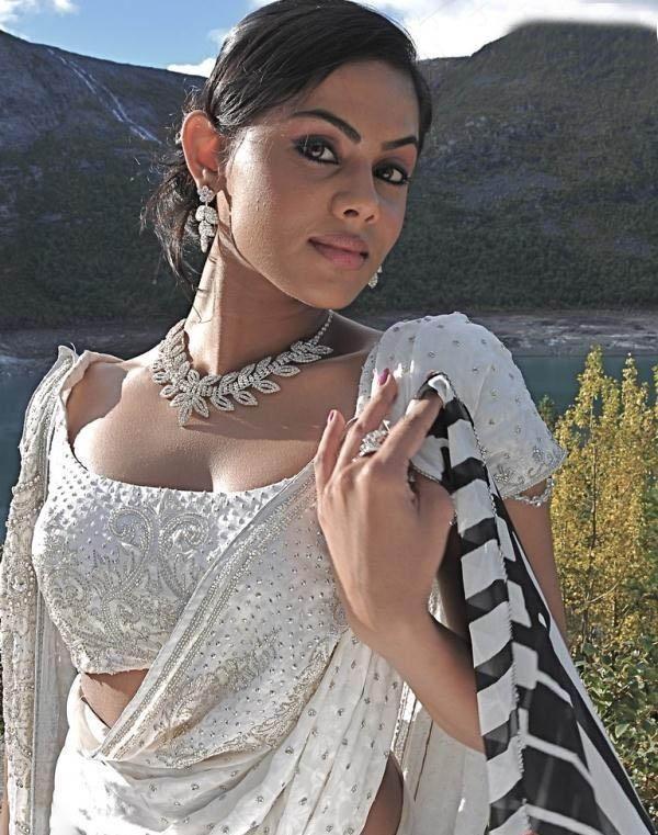 Tollywood Actress in White Saree Hot Pics