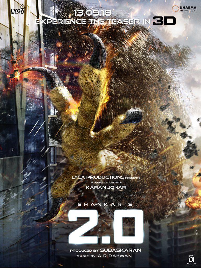 2Point0 Movie New Teaser Release Date Posters & Stills