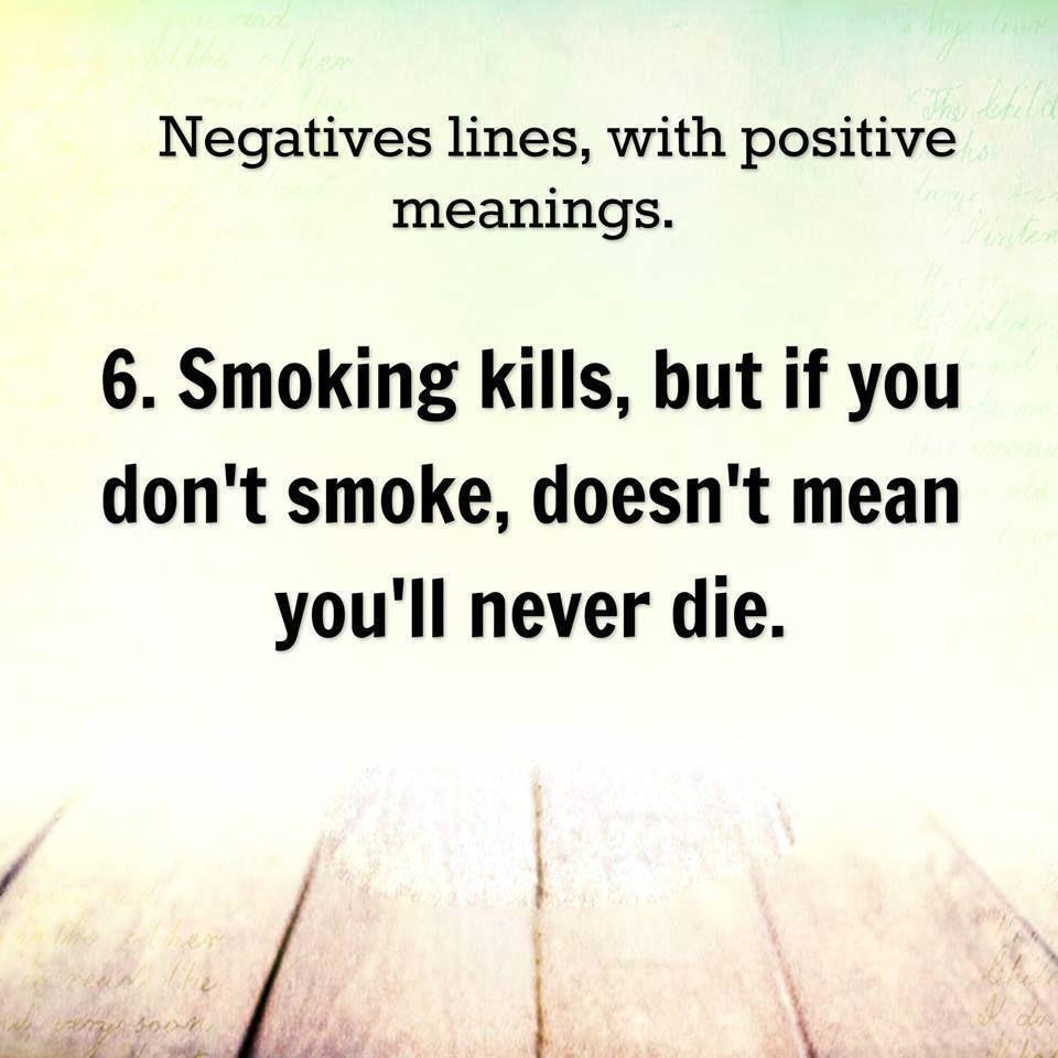 6 Negative lines with Positive Meanings