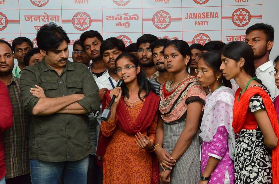 AGRI BSC Students Meeting with JanaSena Party Chief PawanKalyan