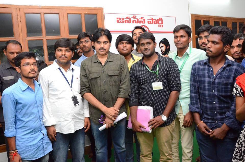 AGRI BSC Students Meeting with JanaSena Party Chief PawanKalyan