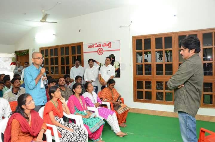 AGRI BSC Students Meeting with JanaSena Party Chief PawanKalyan