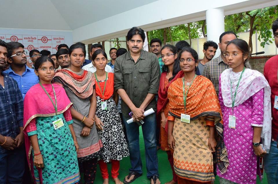 AGRI BSC Students Meeting with JanaSena Party Chief PawanKalyan