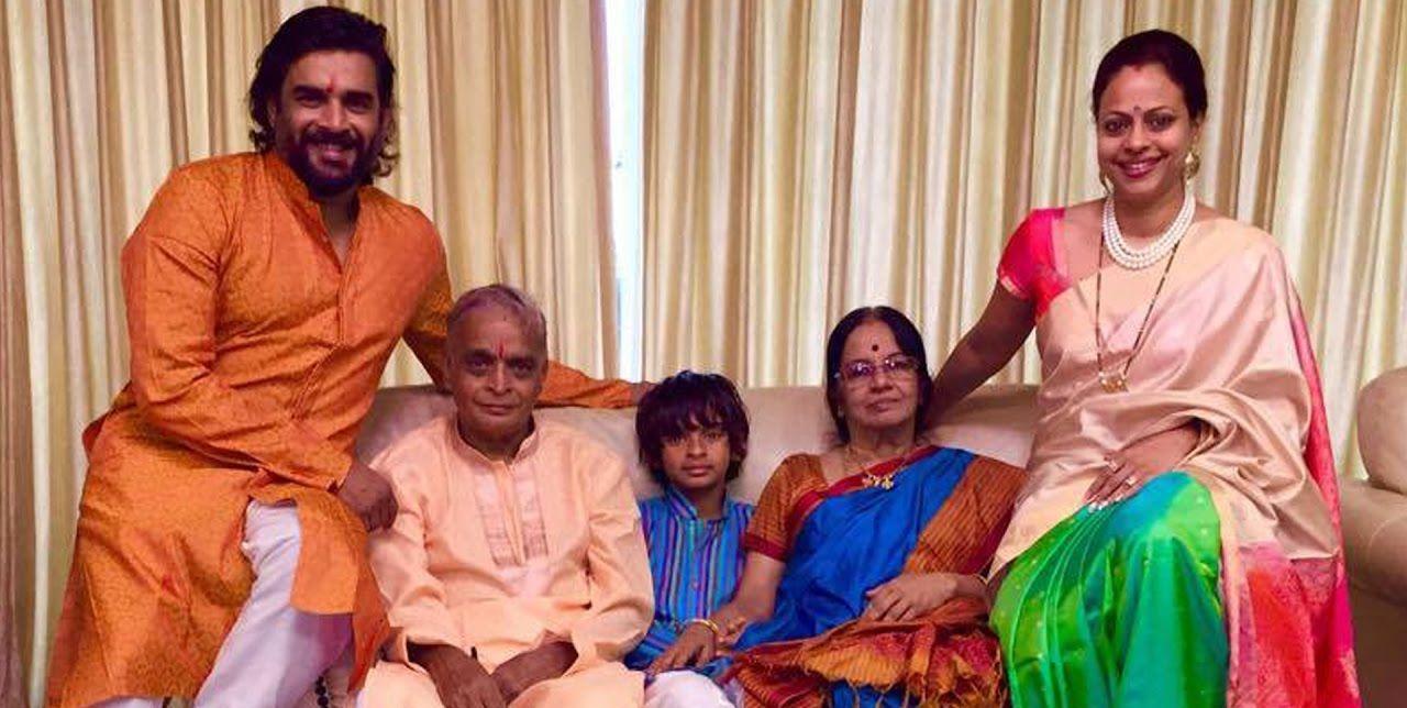 Actor Madhavan with family Rare & Unseen Childhood Photos