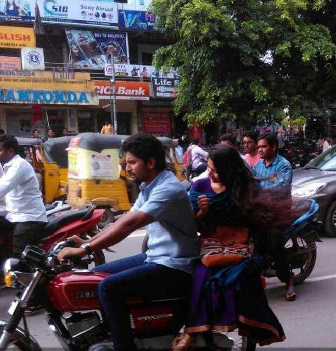 Actor Nani & Sai Pallavi from the sets of MCA Movie