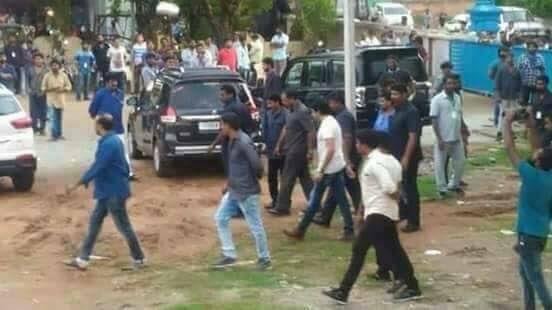 Actor Pawan Kalyan & Trivikram from the sets of PSPK25