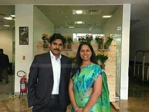 Actor Pawan Kalyan & Trivikram from the sets of PSPK25