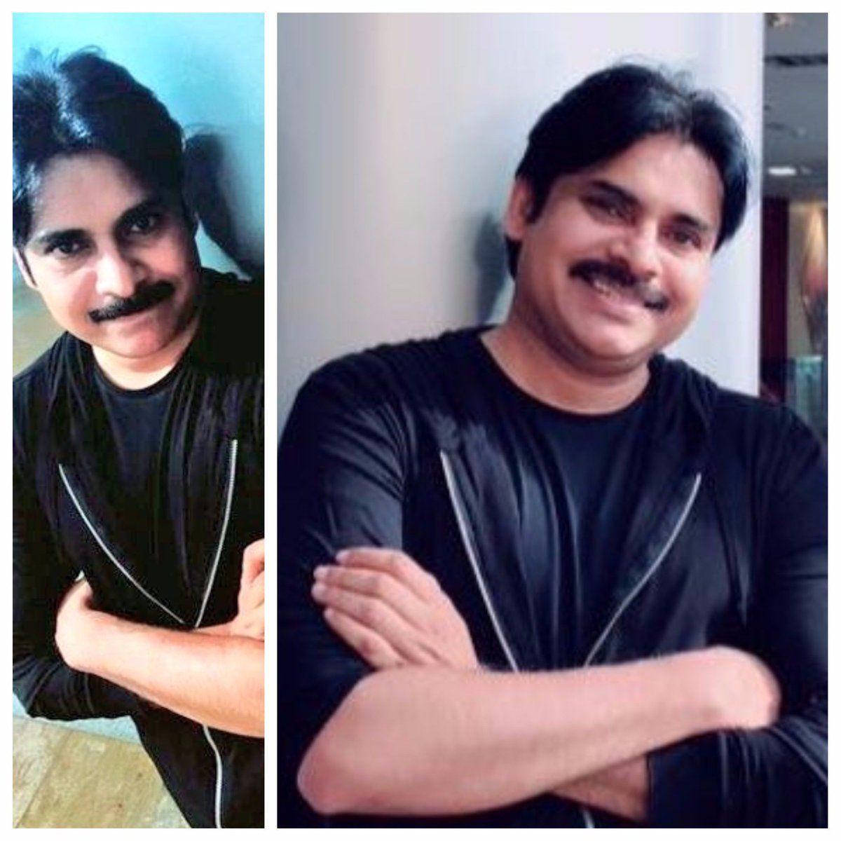 Actor Pawan Kalyan & Trivikram from the sets of PSPK25