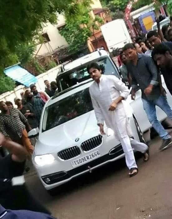 Actor Pawan Kalyan & Trivikram from the sets of PSPK25