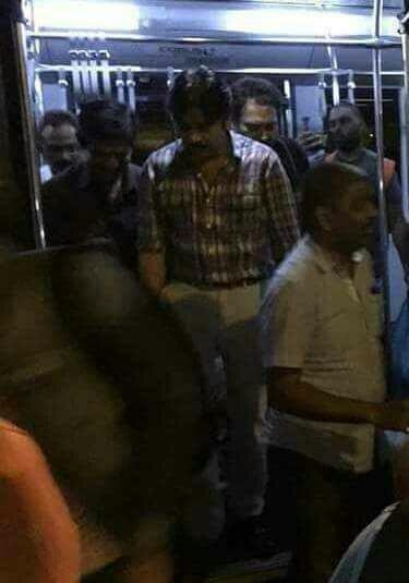 Actor Pawan Kalyan & Trivikram from the sets of PSPK25