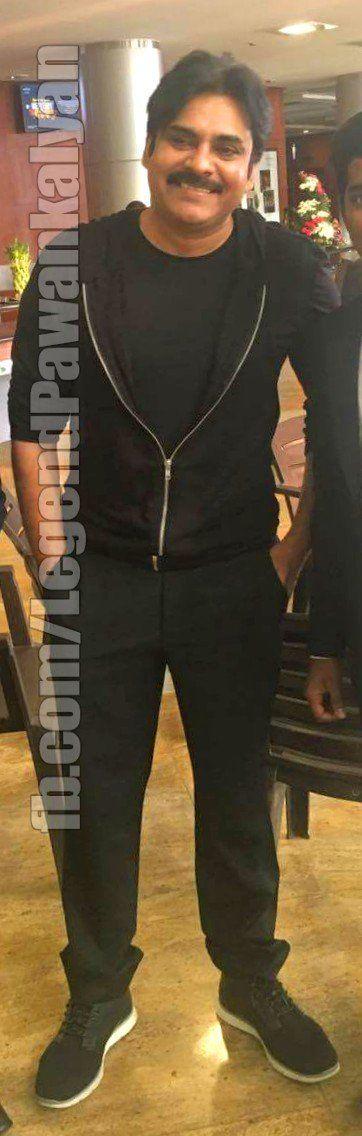 Actor Pawan Kalyan & Trivikram from the sets of PSPK25
