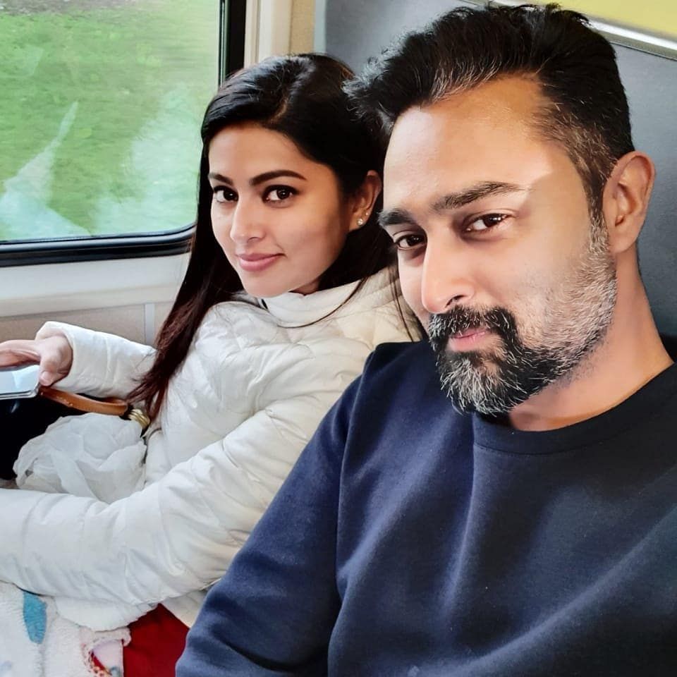 Actor Prasanna and Actress Sneha during their vacation