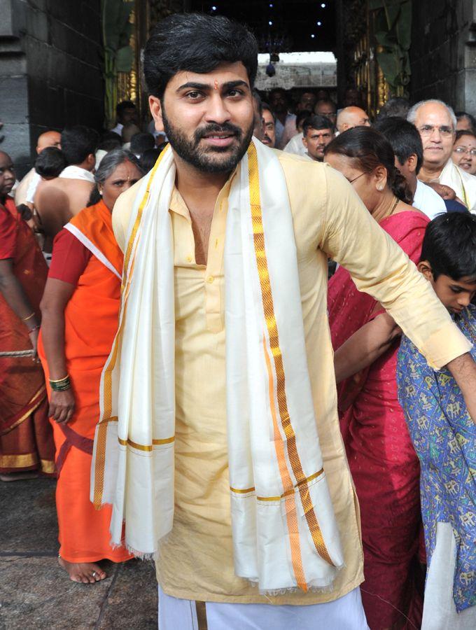 Actor Sharwanand & His Family Visits Tirumala Photos