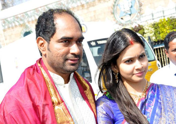 Director Krish and Ramya Visit Tirumala Temple Photos