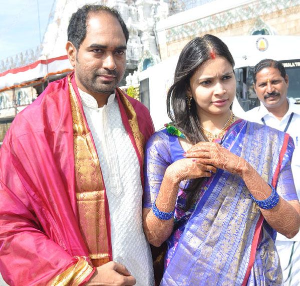 Director Krish and Ramya Visit Tirumala Temple Photos