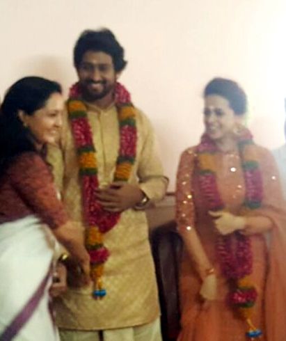 Actress Bhavana Engagement Photos