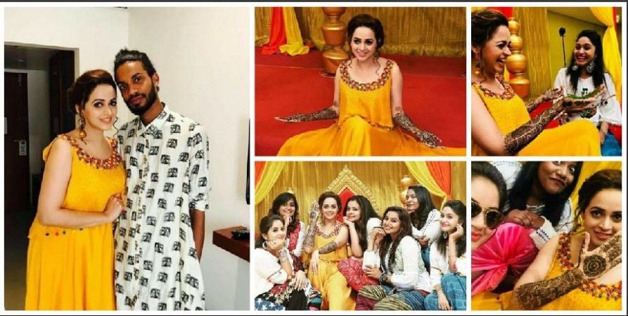 Actress Bhavana Mehndi Function Photos