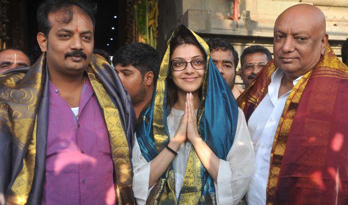 Actress Kajal Aggarwal Visits Tirumala Photos