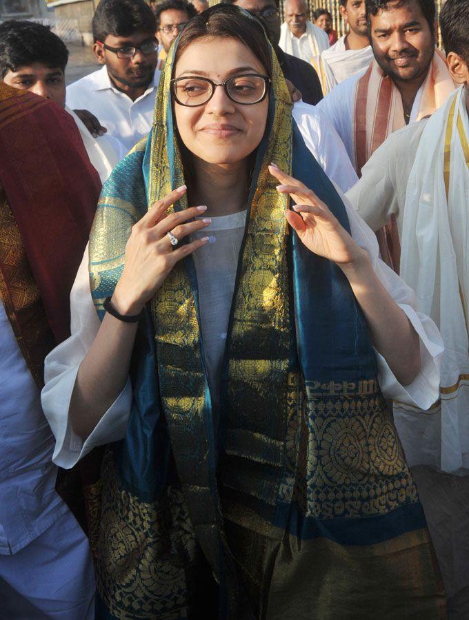 Actress Kajal Aggarwal Visits Tirumala Photos