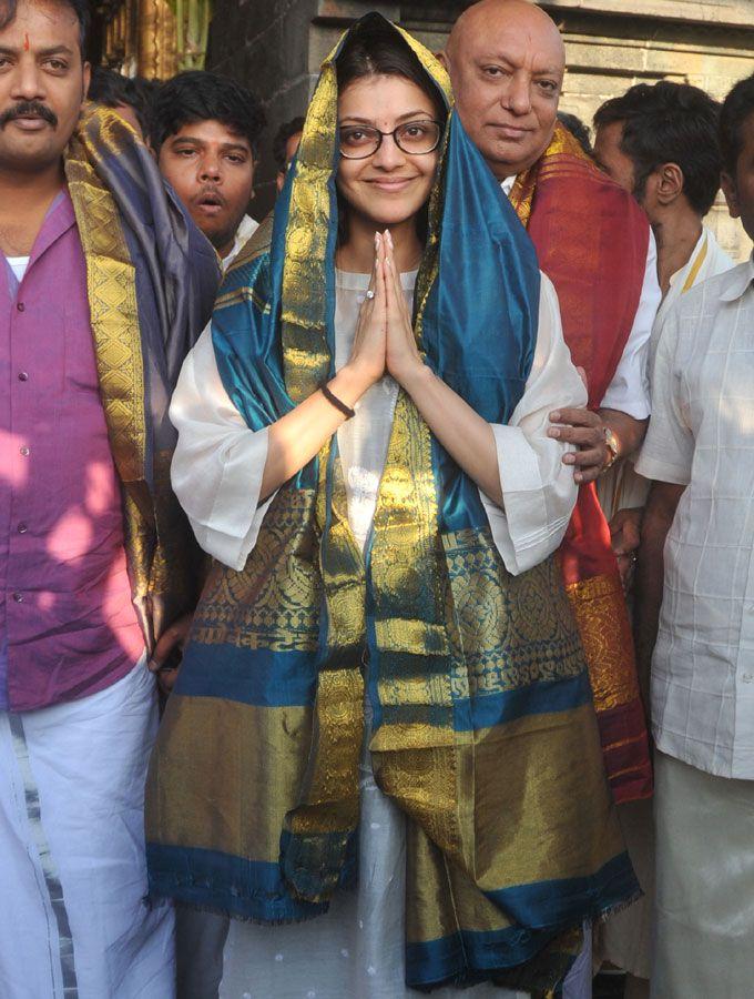 Actress Kajal Aggarwal Visits Tirumala Photos