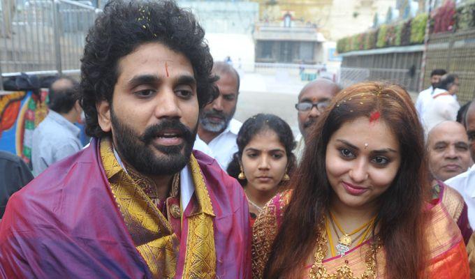 Actress Namitha & Veerendra Visits Tirumala After Marriage Photos