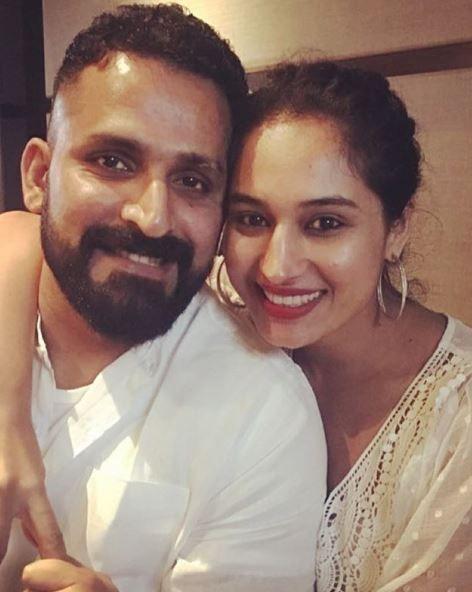 Actress Pooja Ramachandran with her Fiance John Kokken Photos