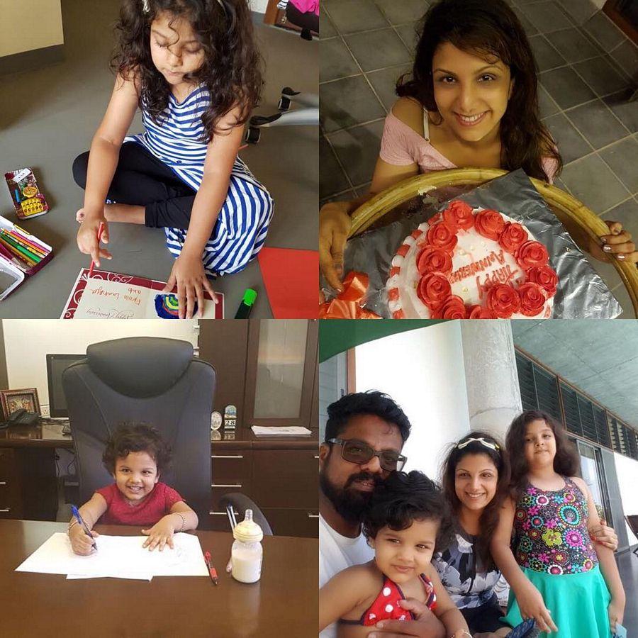 B'day Special: Actress Rambha Family Enjoying Vacation at Maldives Photos