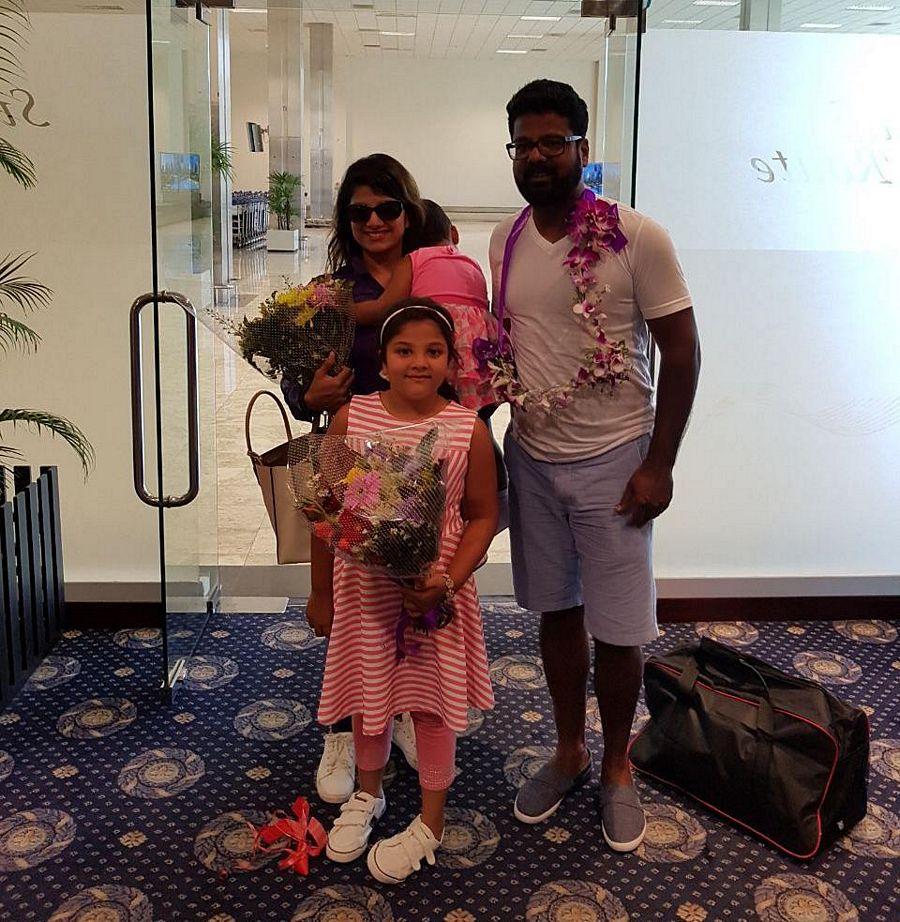 B'day Special: Actress Rambha Family Enjoying Vacation at Maldives Photos