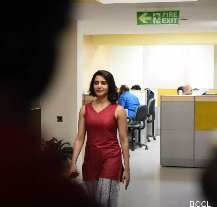 Actress Samantha from the sets of UTurn Movie Stills