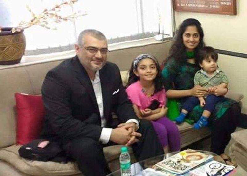 Ajith Shalini Daughter Anoushka & Son Aadvik Unseen Photos